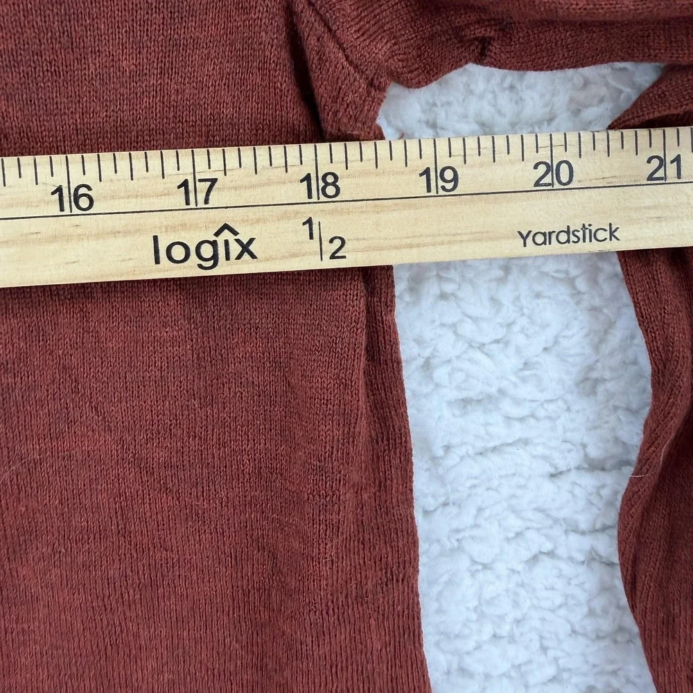 Banana Republic Baruffa Sweater Mens Medium Orange Merino Wool Knit Pullover‎